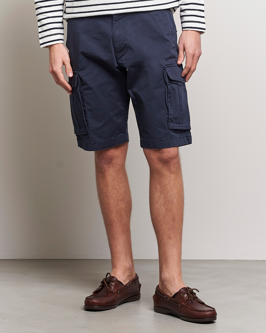 Men | Shorts | Gant | Relaxed Twill Cargoshorts Marine