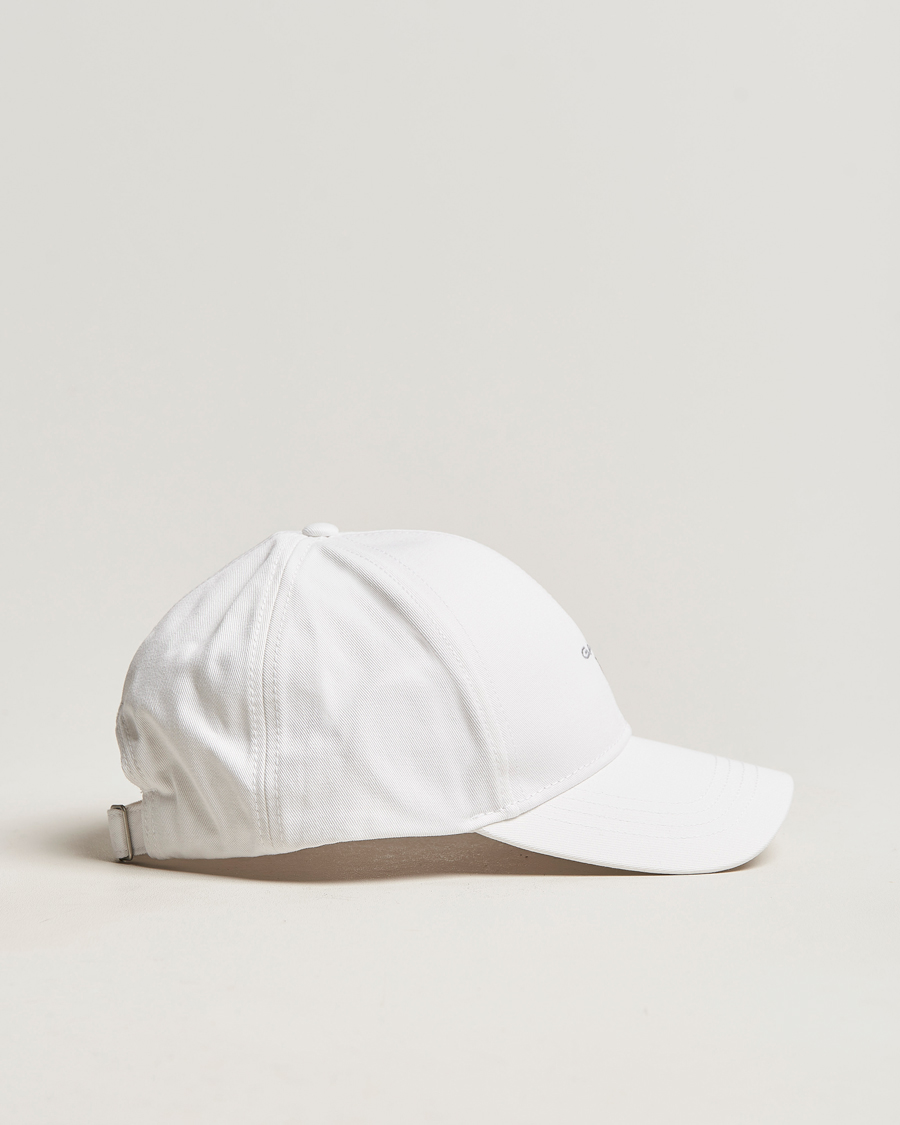 Men | GANT High Cotton Twill Cap White | GANT | High Cotton Twill Cap White
