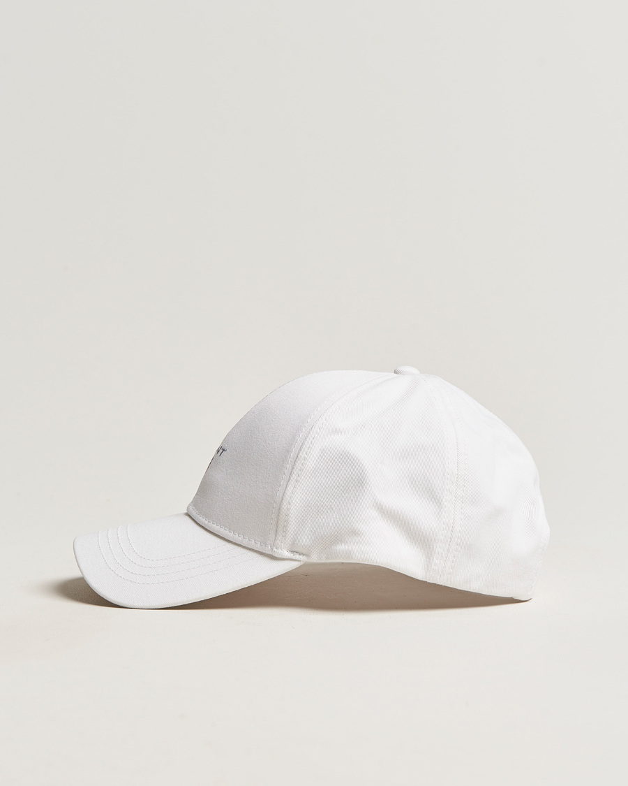 Men | GANT High Cotton Twill Cap White | GANT | High Cotton Twill Cap White