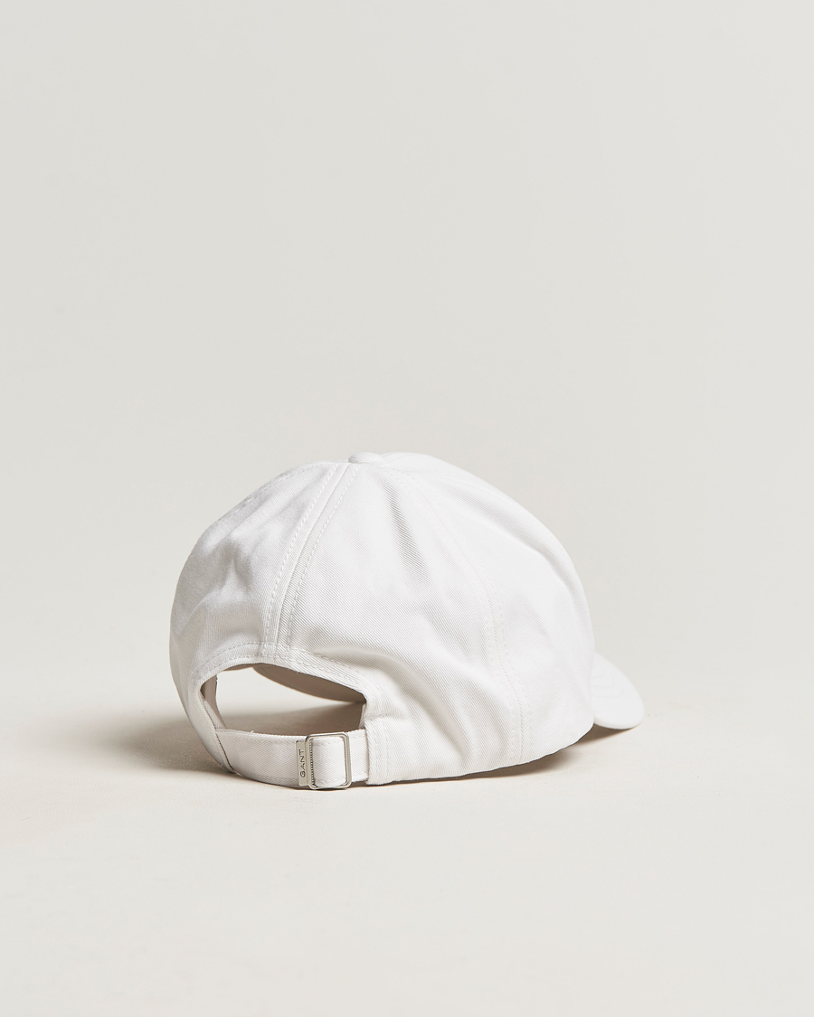 Men | GANT High Cotton Twill Cap White | GANT | High Cotton Twill Cap White