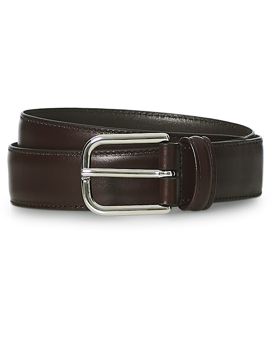 Men | Anderson's Leather Suit Belt Brown | Anderson's | Leather Suit Belt Brown