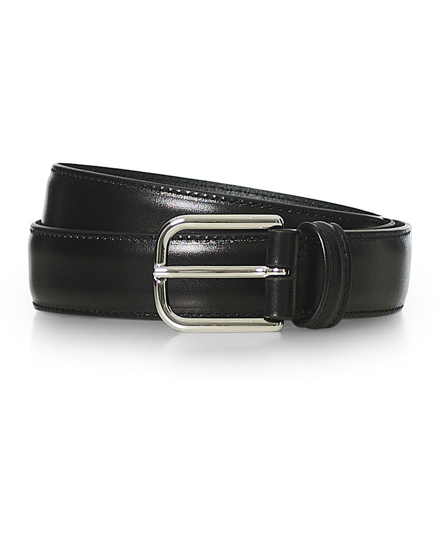 Men | Leather Belts | Anderson's | Leather Suit Belt Black
