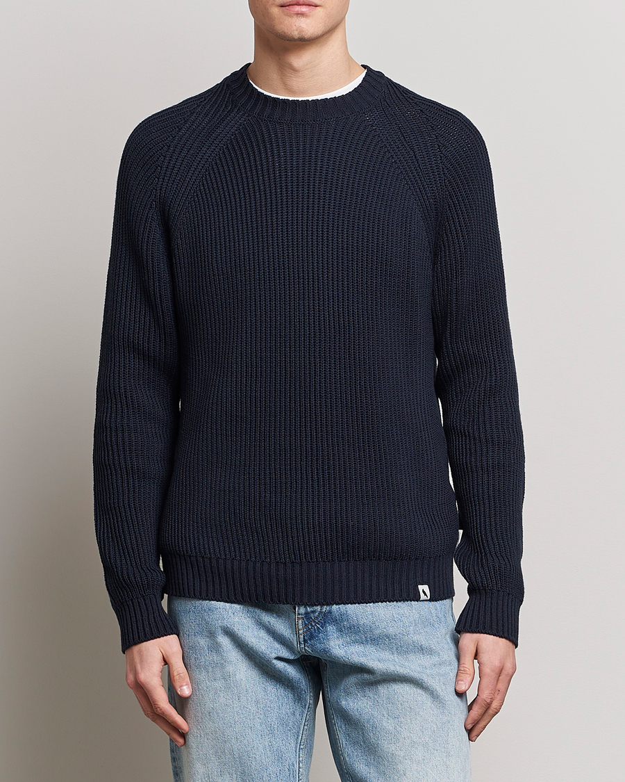 Men |  | Peregrine | Harry Organic Cotton Sweater Navy