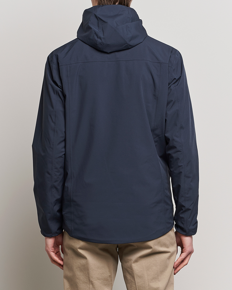 Men | Coats & Jackets | Scandinavian Edition | Hood Waterproof Jacket Midnight Blue