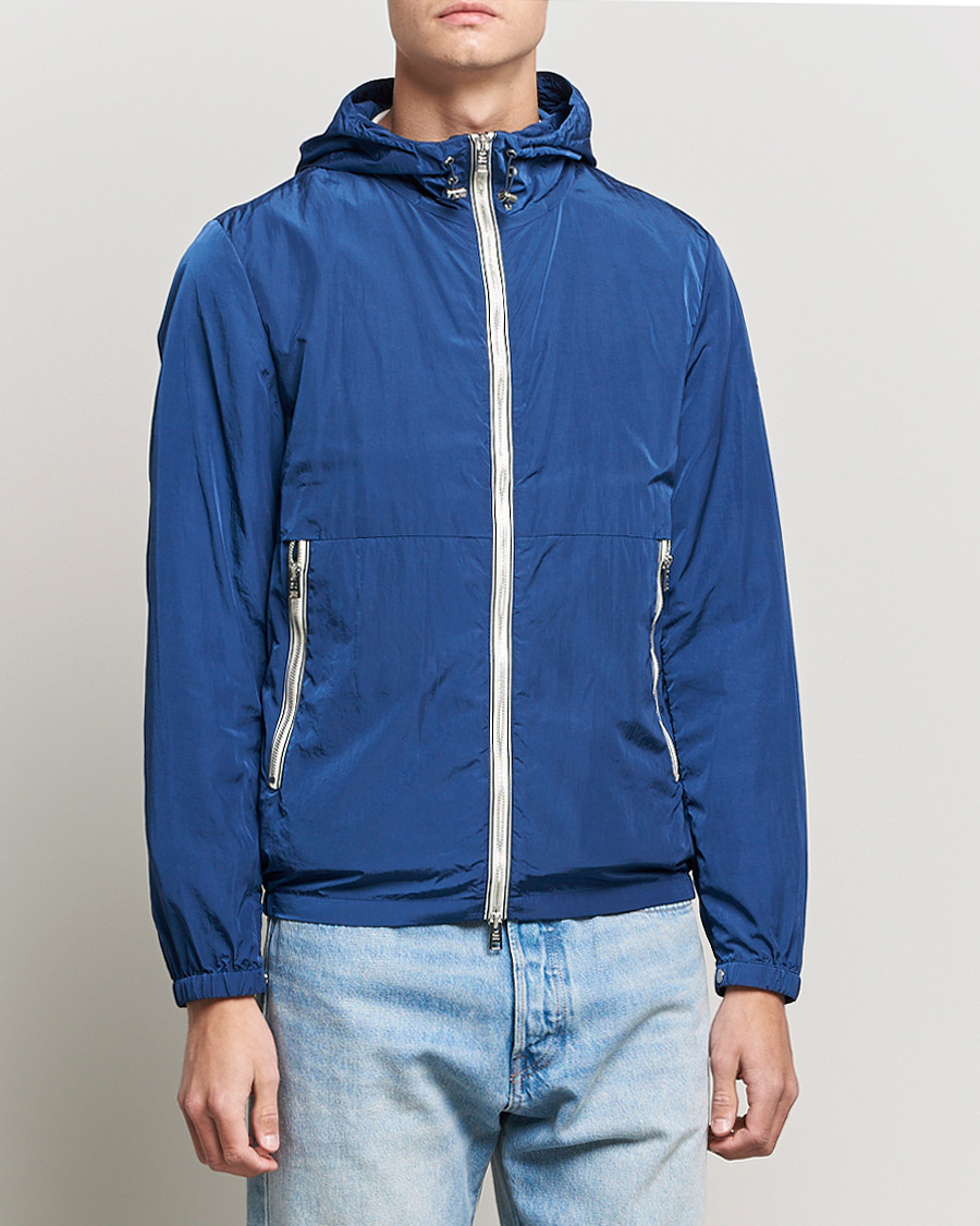 Men | Coats & Jackets | Woolrich | Crinikle Windbreaker Jacket Horizon Navy