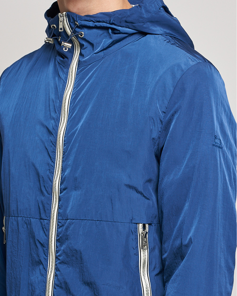 Men | Coats & Jackets | Woolrich | Crinikle Windbreaker Jacket Horizon Navy