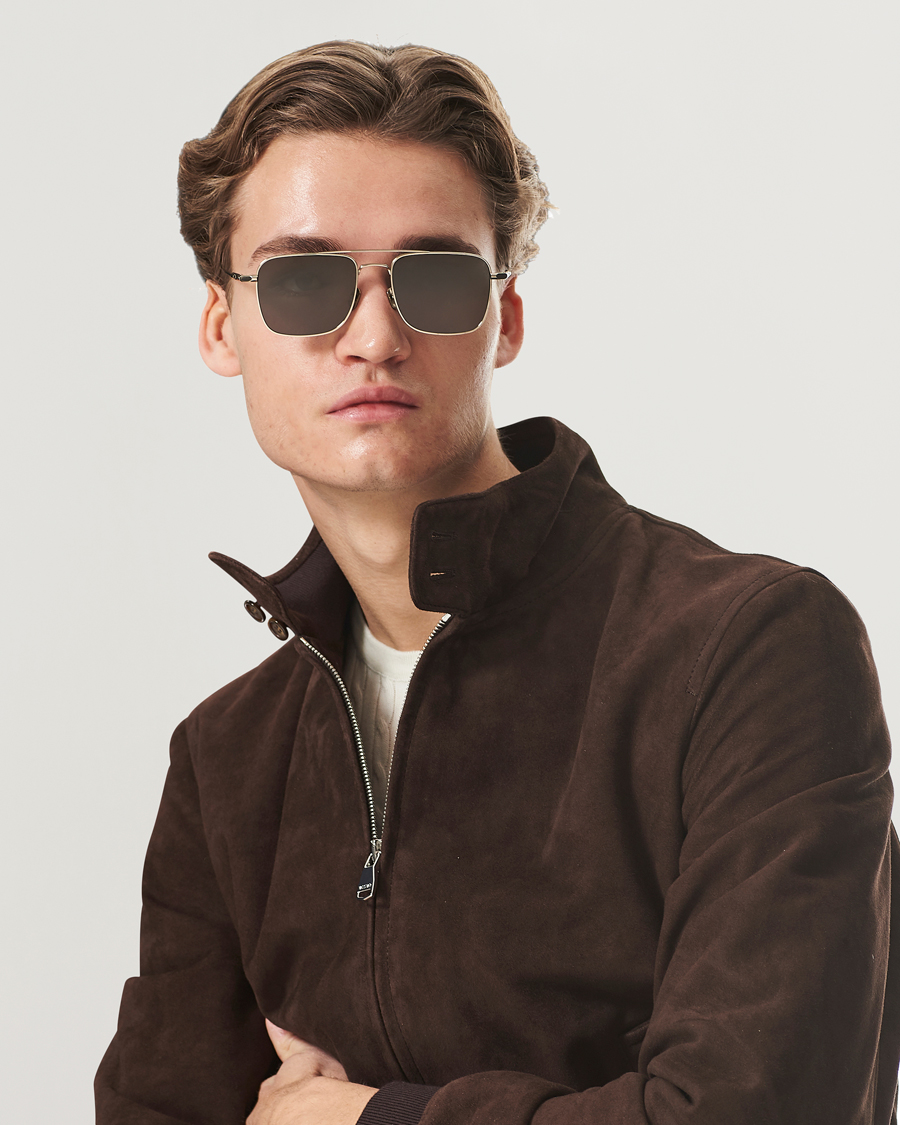 Men | Sunglasses | Brioni | BR0101S Sunglasses Gold/Grey