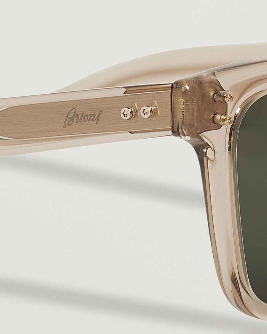 Men | Brioni BR0099S Sunglasses Beige/Green | Brioni | BR0099S Sunglasses Beige/Green