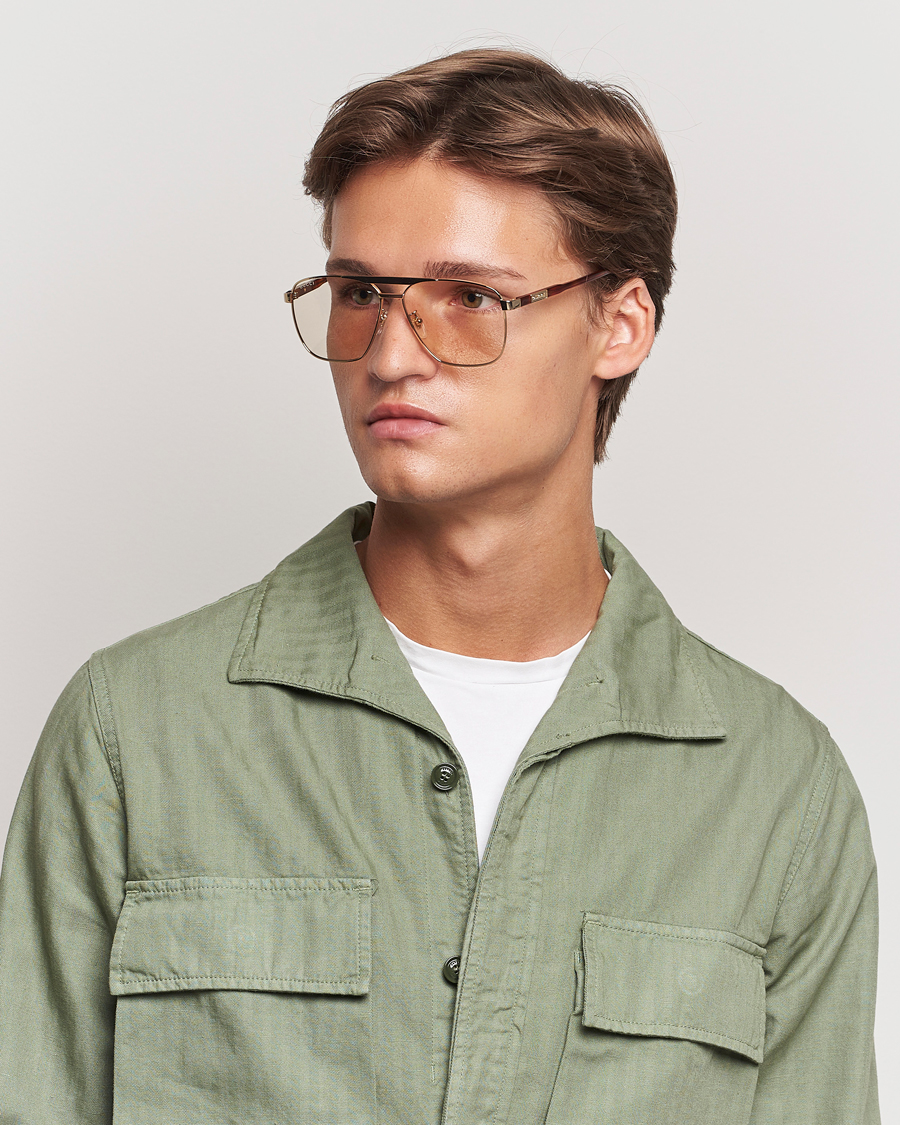 Men | Gucci GG1164S Sunglasses Gold/Havana | Gucci | GG1164S Sunglasses Gold/Havana