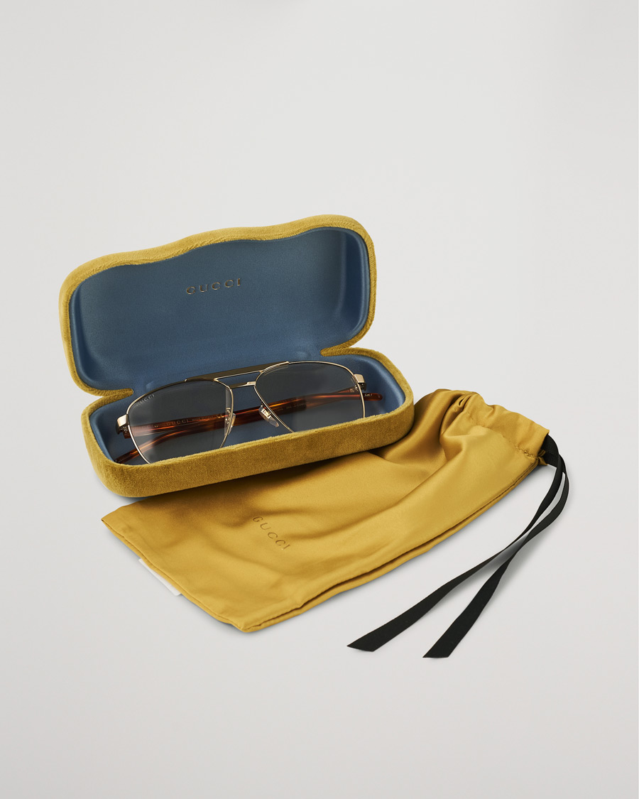 Men | Gucci GG1164S Sunglasses Gold/Havana | Gucci | GG1164S Sunglasses Gold/Havana
