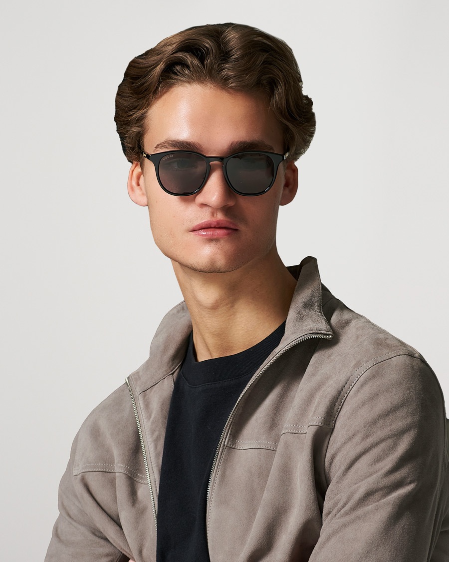 Men | Gucci | Gucci | GG1157S Sunglasses Black/Grey