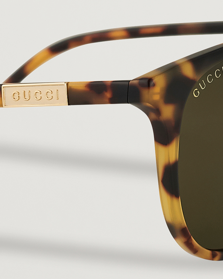 Men | Gucci | Gucci | GG1157S Sunglasses Havana/Green