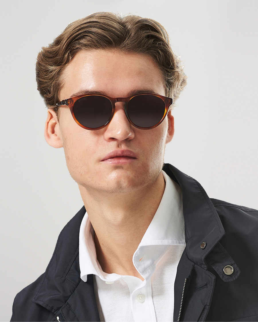 Men | Round Frame Sunglasses | Gucci | GG1119S Sunglasses Havana/Blue