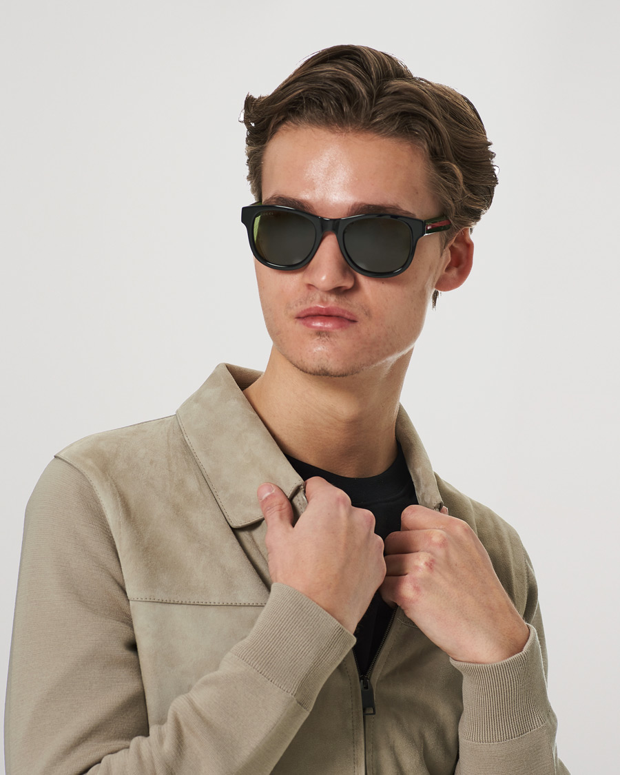 Men | D-frame Sunglasses | Gucci | GG0003SN Sunglasses Black/Green