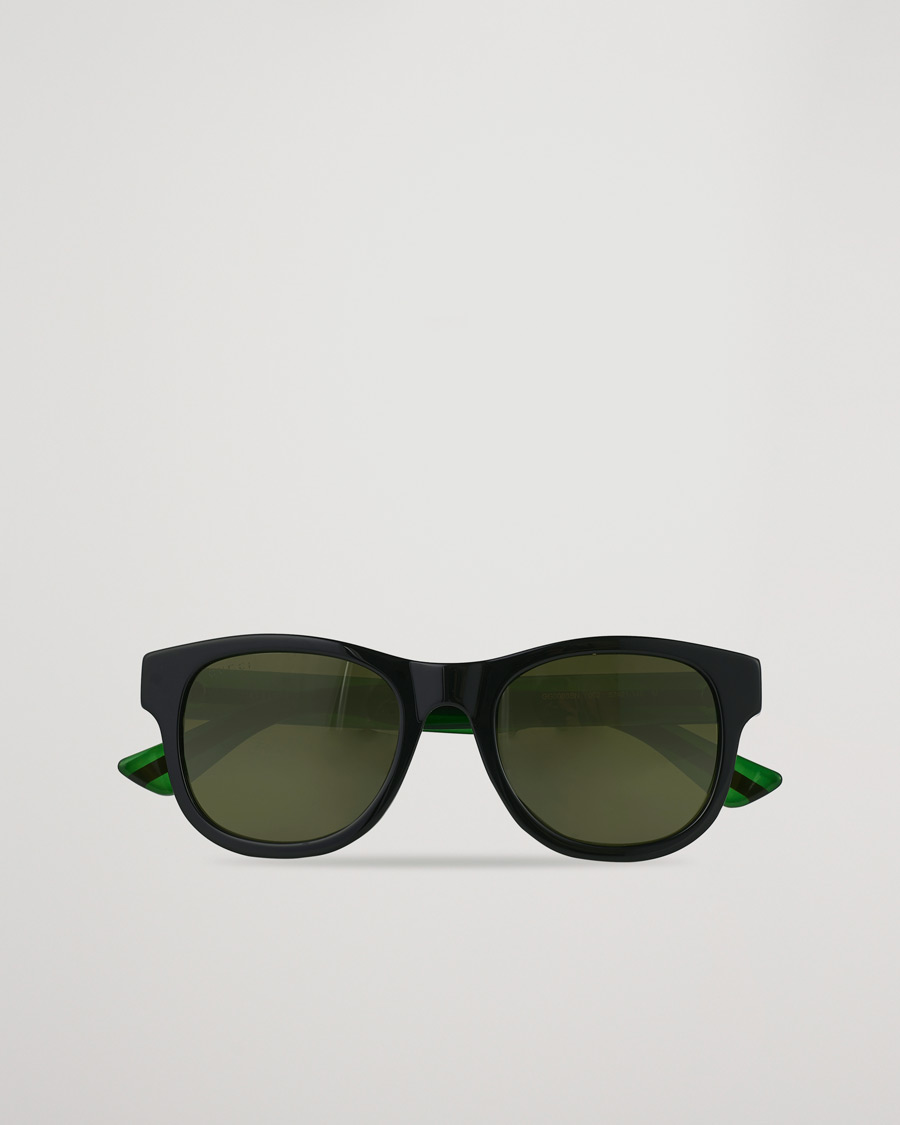 Men | Gucci GG0003SN Sunglasses Black/Green | Gucci | GG0003SN Sunglasses Black/Green
