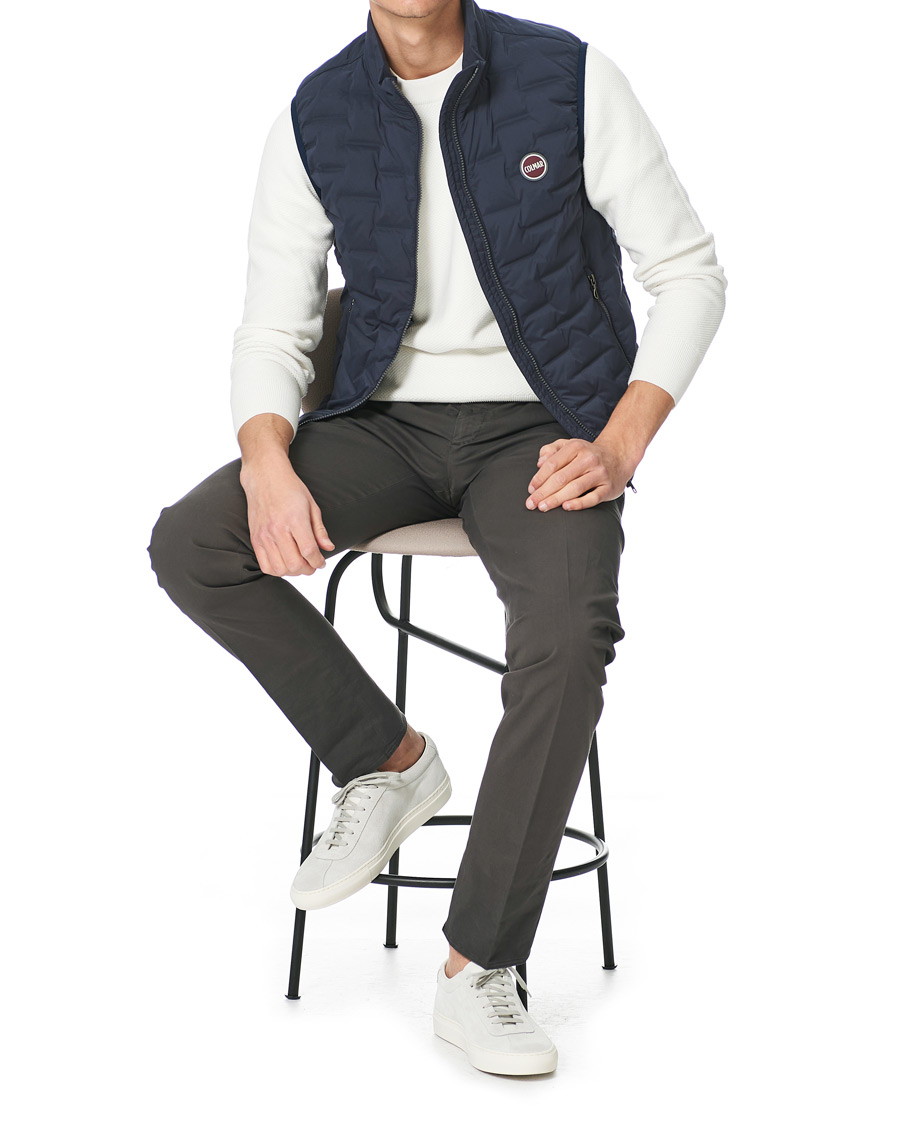 Men | Coats & Jackets | Colmar | Lightweight Square Vest Navy