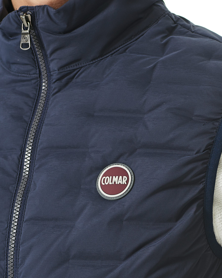 Men | Coats & Jackets | Colmar | Lightweight Square Vest Navy