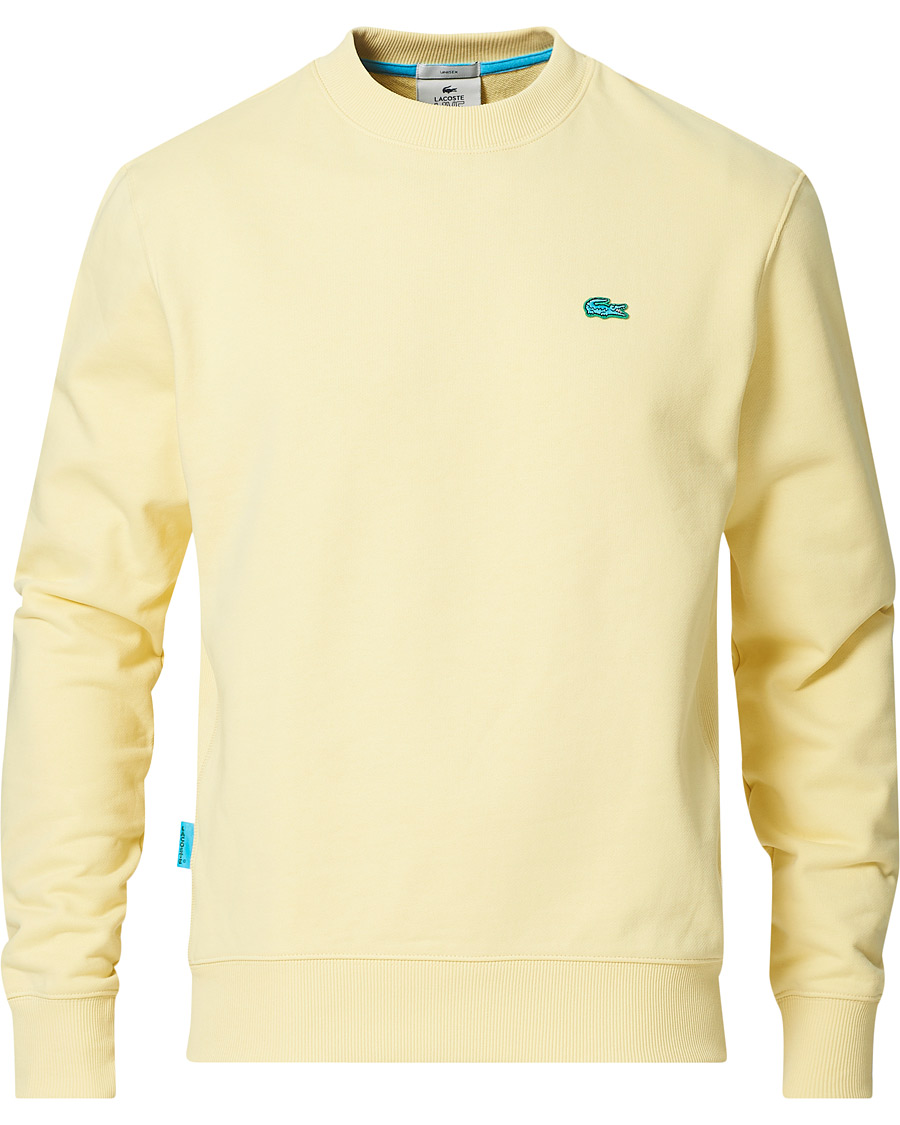 Men |  | Lacoste | Cotton Fleece Sweatshirt Yellow