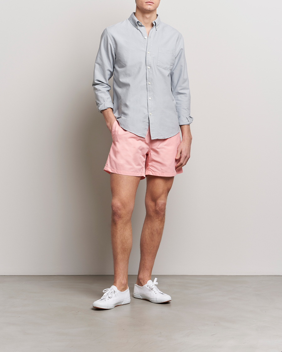 Men | Swimwear | Colorful Standard | Classic Organic Swim Shorts Bright Coral