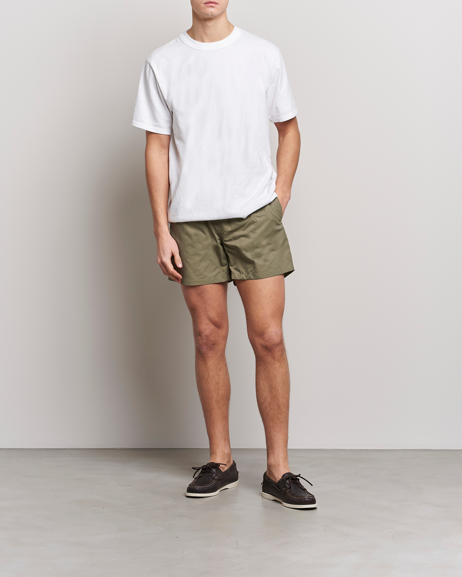 Men | Swimwear | Colorful Standard | Classic Organic Swim Shorts Dusty Olive