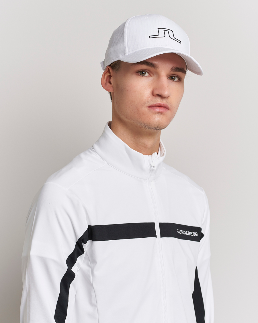 Men | Hats & Caps | J.Lindeberg | Caden Golf Cap White