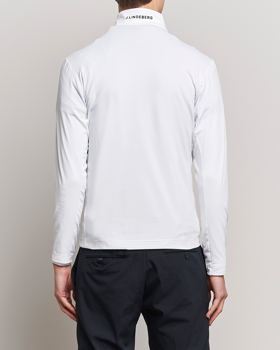 Men | Sweaters & Knitwear | J.Lindeberg | Luke Jersey Half Zip White