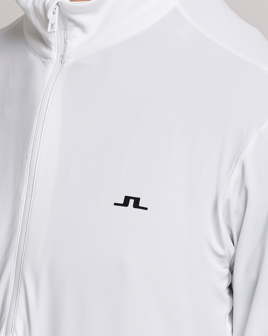 Men | Sweaters & Knitwear | J.Lindeberg | Luke Jersey Half Zip White