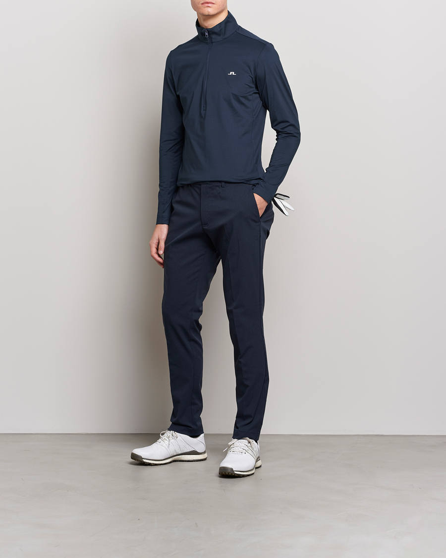J.Lindeberg Luke Jersey Half Zip Navy at CareOfCarl.com