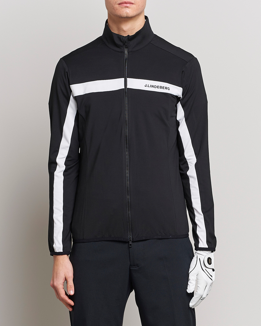 Men | Clothing | J.Lindeberg | Jarvis Mid Layer Jacket Black