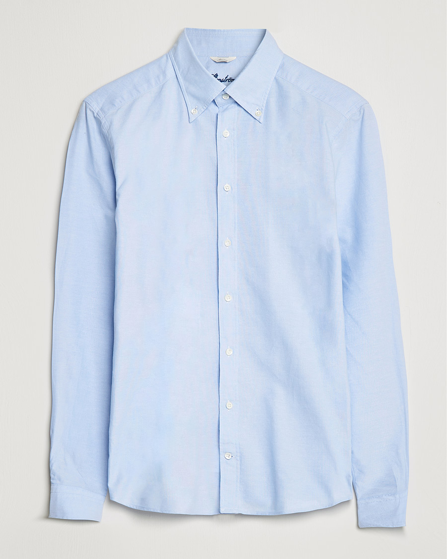 Men | Shirts | Stenströms | Slimline Oxford Shirt Light Blue