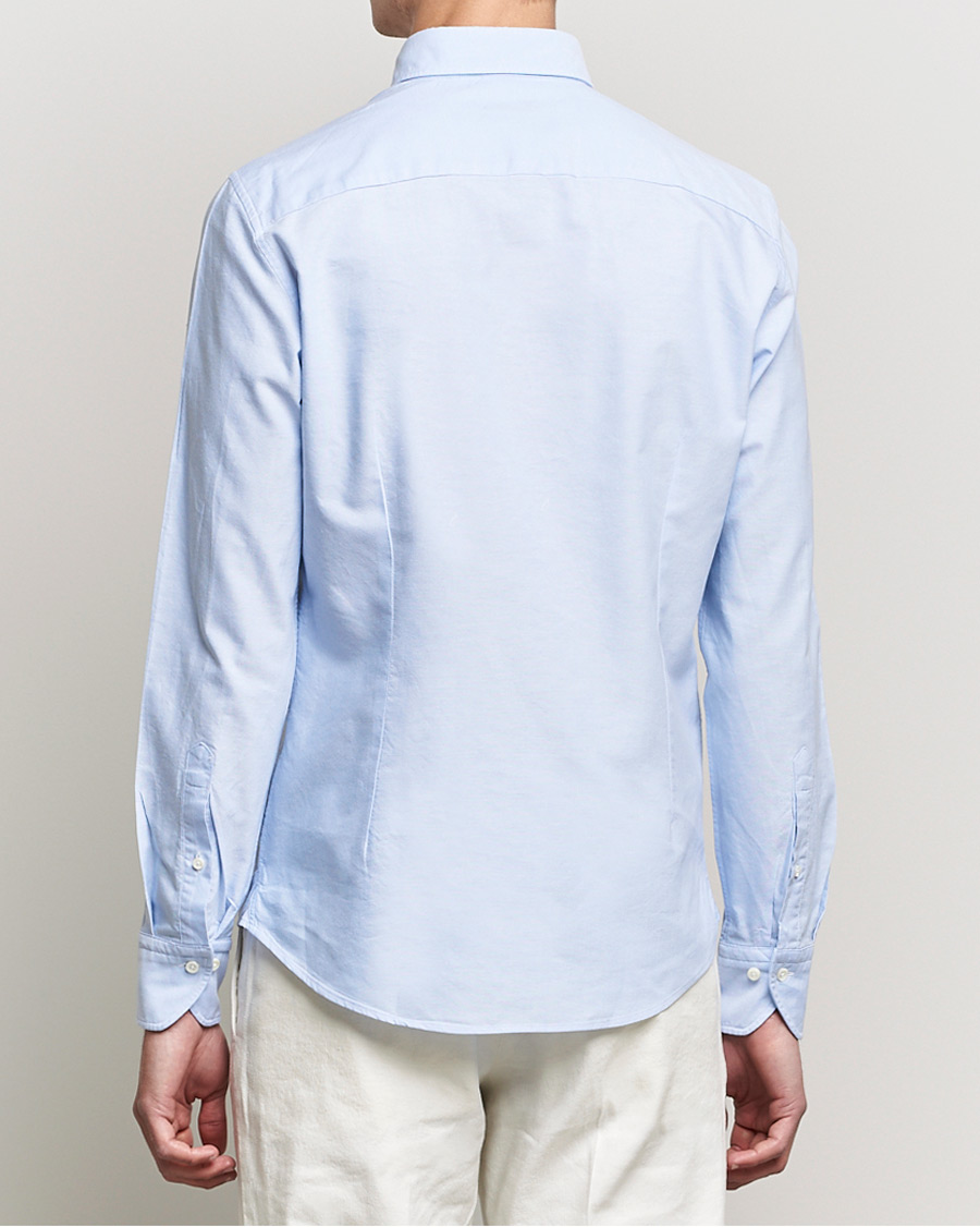 Men | Shirts | Stenströms | Slimline Oxford Shirt Light Blue