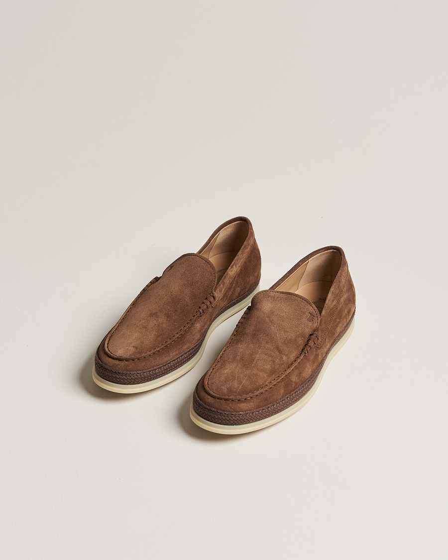 Men | Tod's Raffia Loafer Brown Suede | Tod's | Raffia Loafer Brown Suede