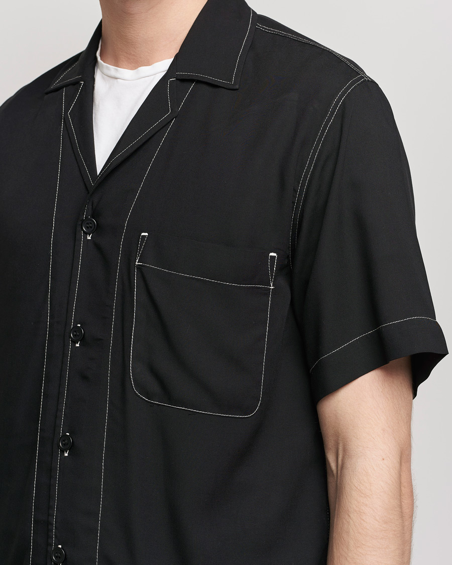 Men | Shirts | CDLP | Short Sleeve Pool Shirt Black