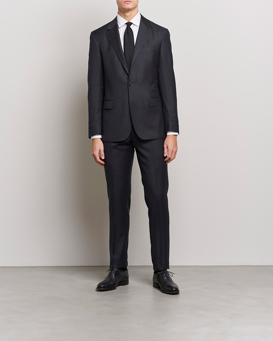 Men | Suits | Polo Ralph Lauren | Classic Wool Twill Suit Charcoal