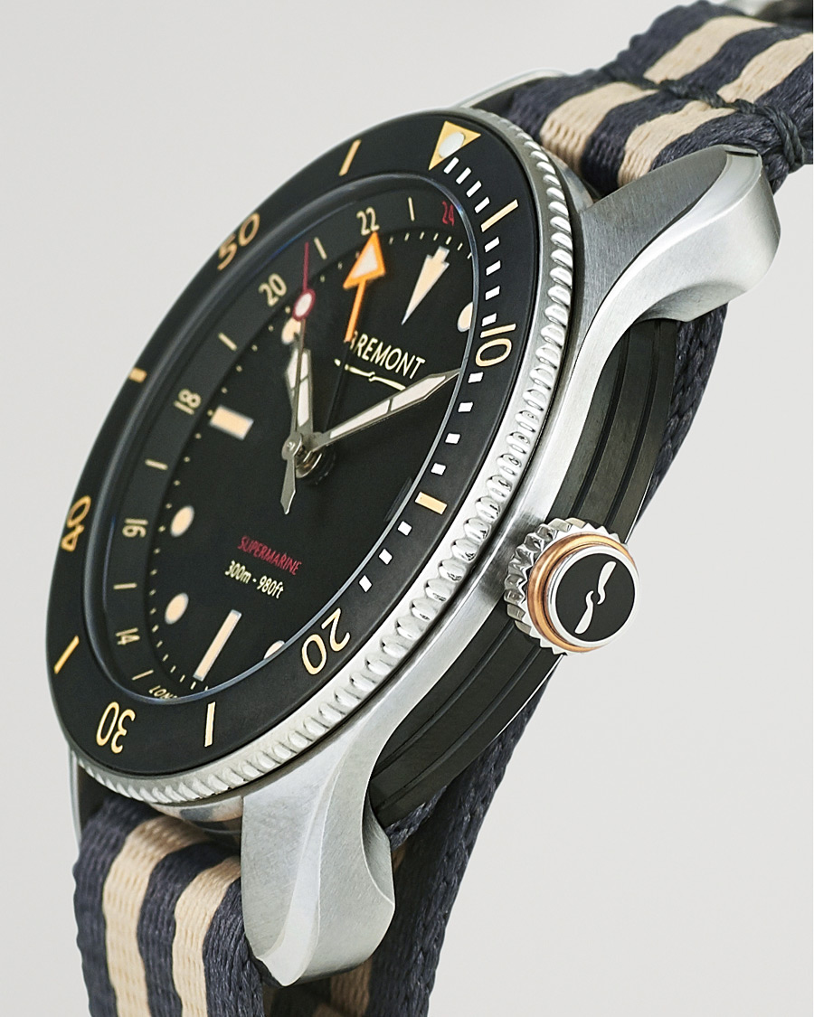 Men | Bremont S302 Supermarine GMT Nato 40mm Black Dial | Bremont | S302 Supermarine GMT Nato 40mm Black Dial