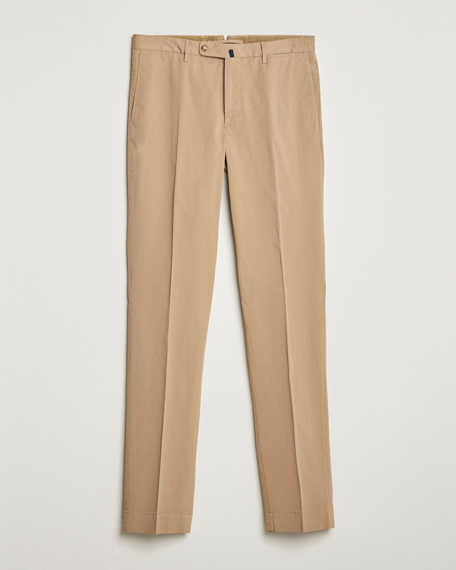 Men | Trousers | Incotex | Regular Fit Comfort Chinos Beige