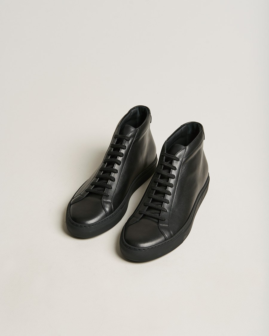 Men | Common Projects Original Achilles Leather High Sneaker Black | Common Projects | Original Achilles Leather High Sneaker Black