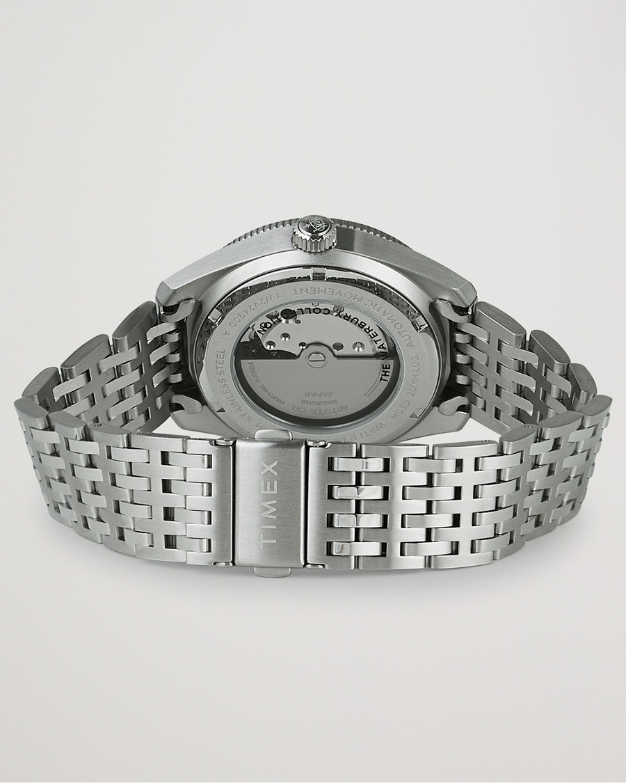 Men | Timex Waterbury Diver Automatic 40mm Steel/Black Dial | Timex | Waterbury Diver Automatic 40mm Steel/Black Dial