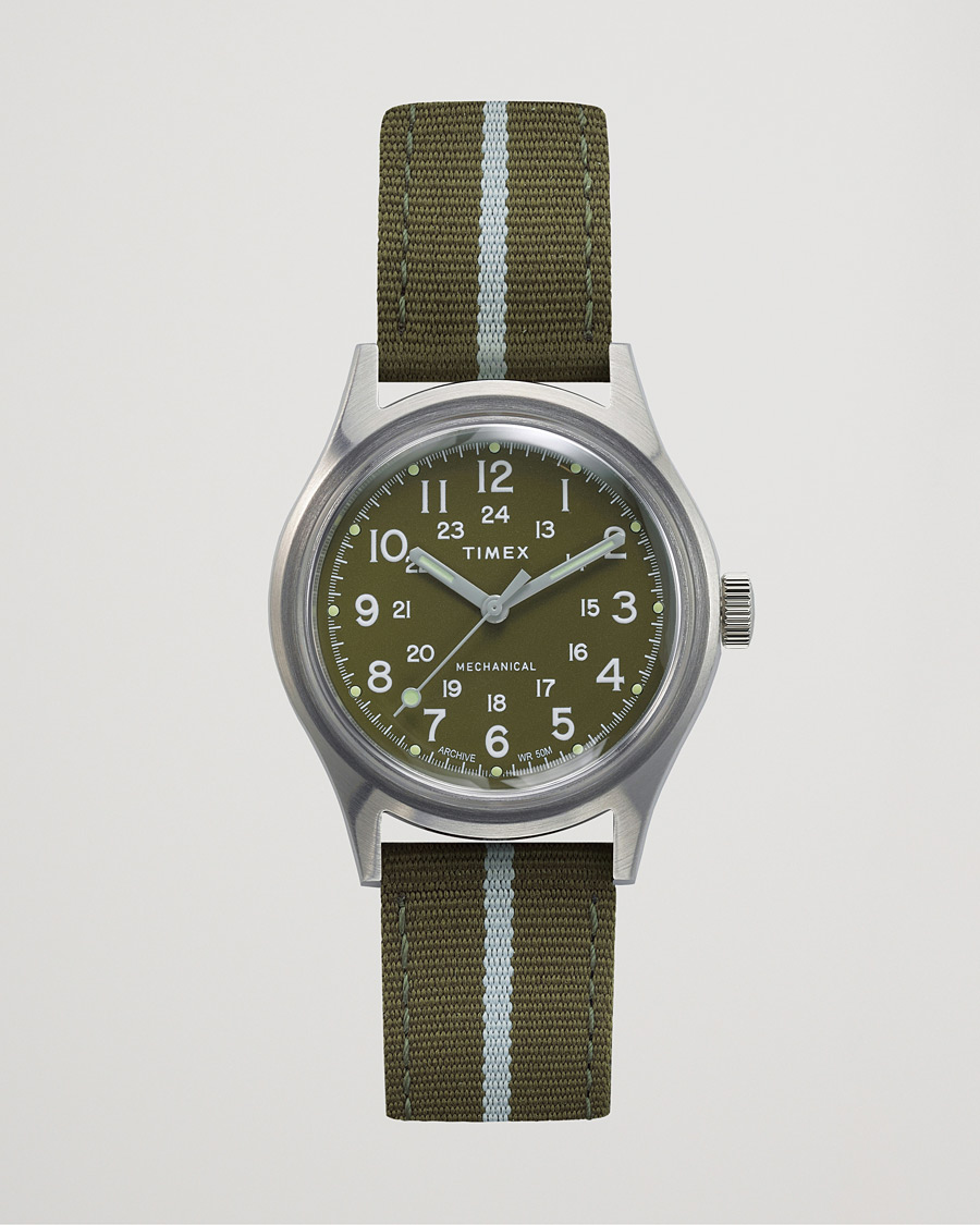 Men | Timex MK1 Mechanical Watch 36mm Green | Timex | MK1 Mechanical Watch 36mm Green