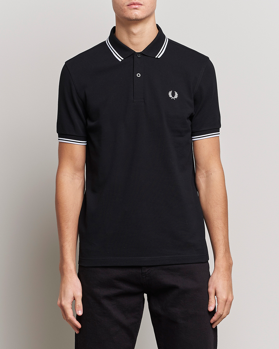 Men | Fred Perry | Fred Perry | Twin Tipped Polo Shirt Black