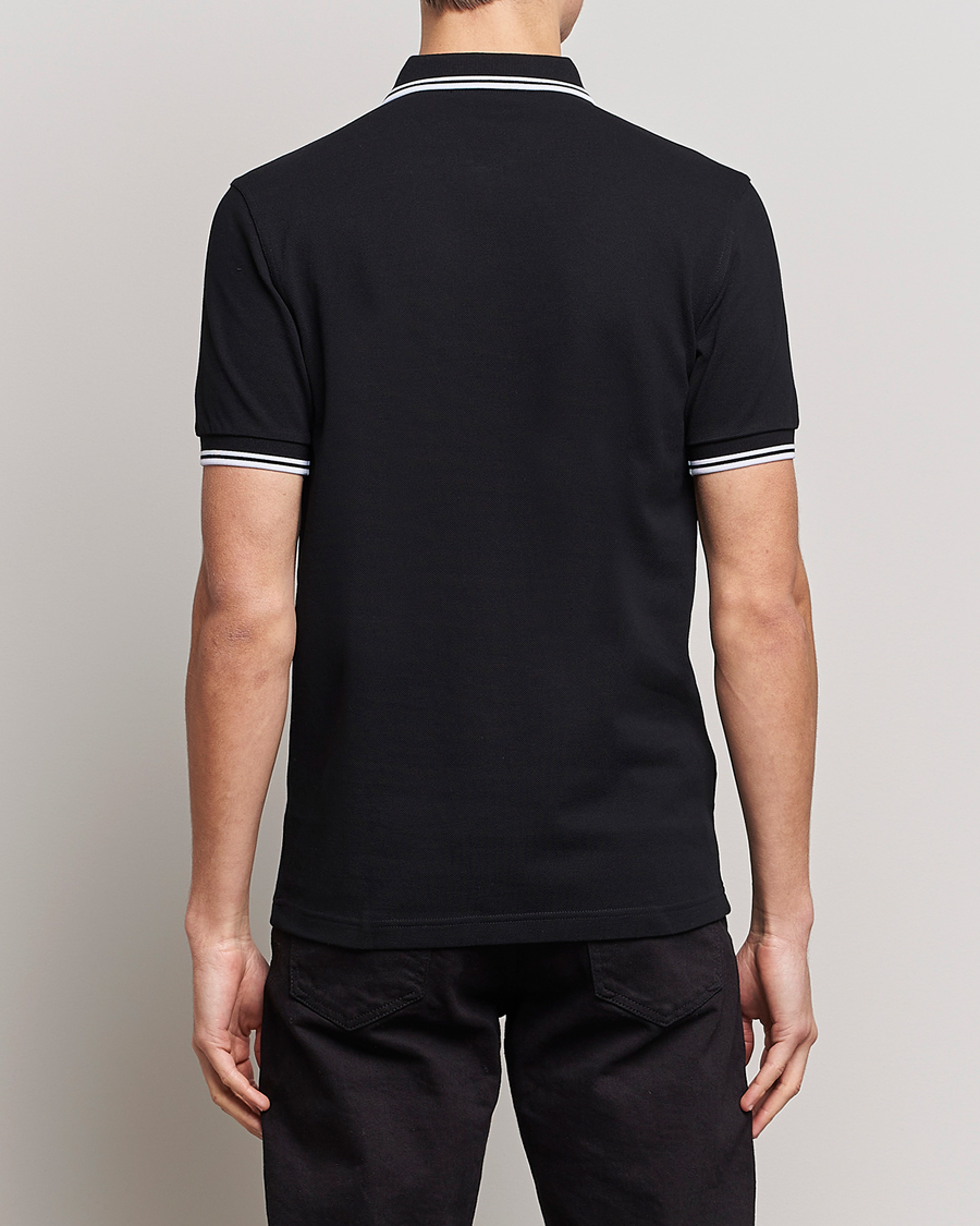 Men | Polo Shirts | Fred Perry | Twin Tipped Polo Shirt Black