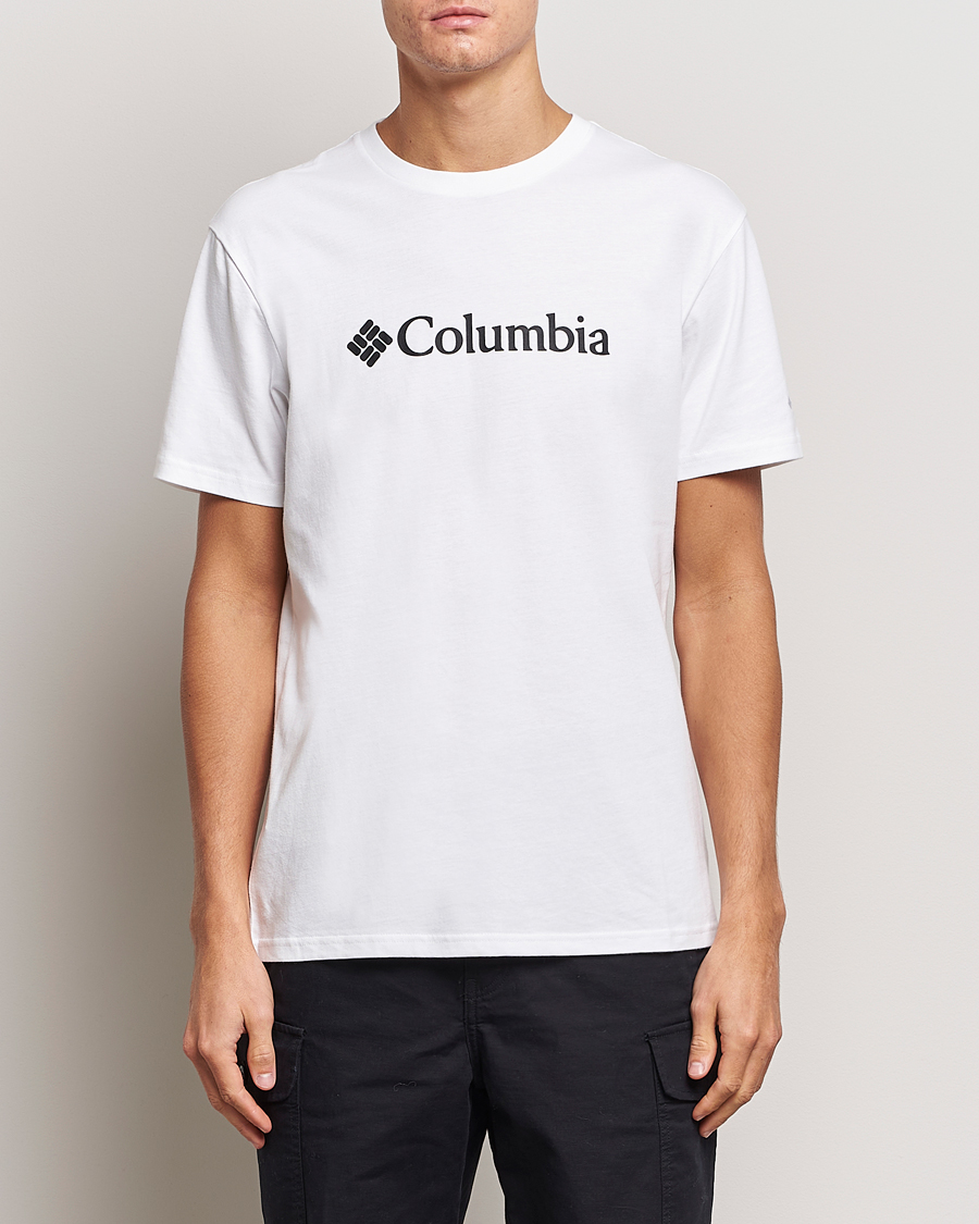 Men | Columbia | Columbia | Organic Cotton Basic Logo T-Shirt White
