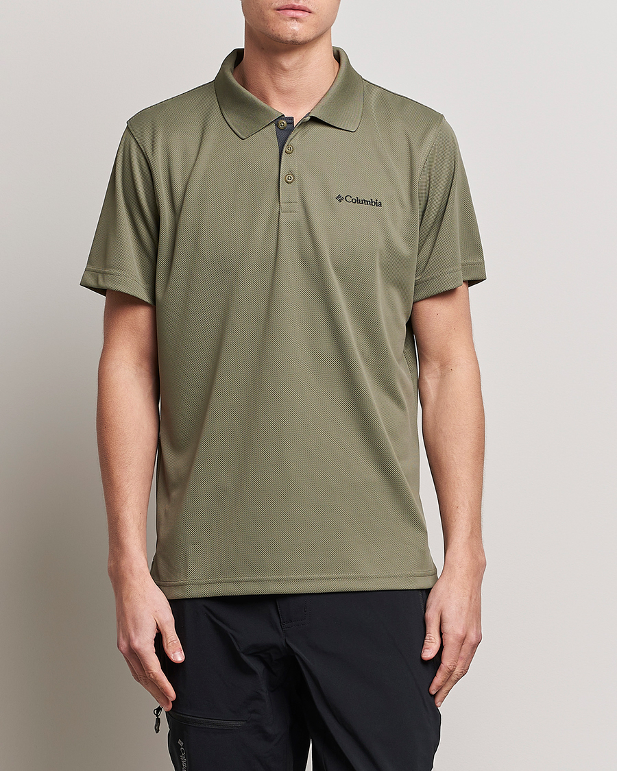 Men | Short Sleeve Polo Shirts | Columbia | Utilizer Function Polo Stone Green