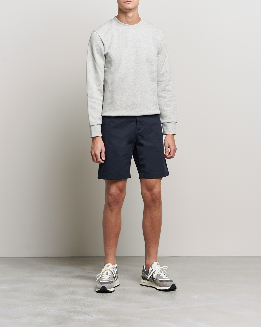 Men |  | Filippa K | Flynn Cotton Shorts Navy