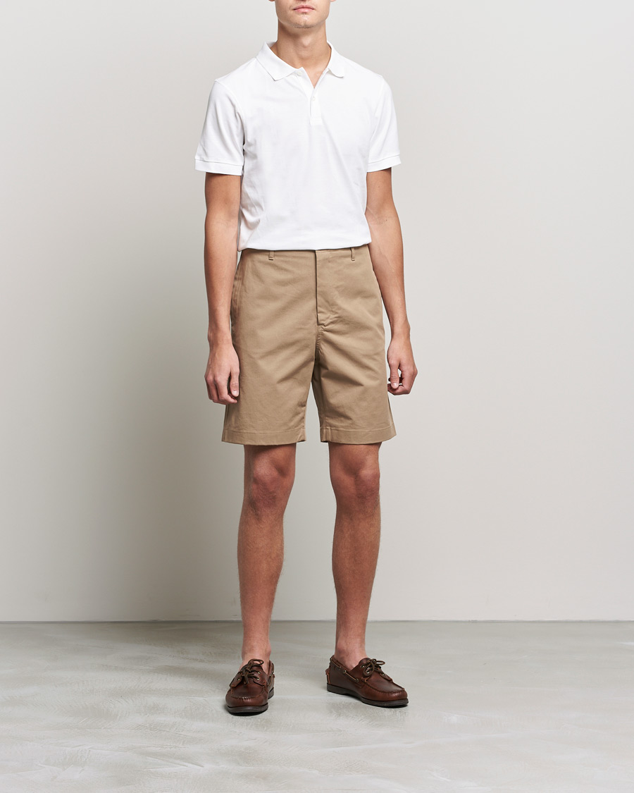 Men |  | Filippa K | Flynn Cotton Shorts Dark Khaki