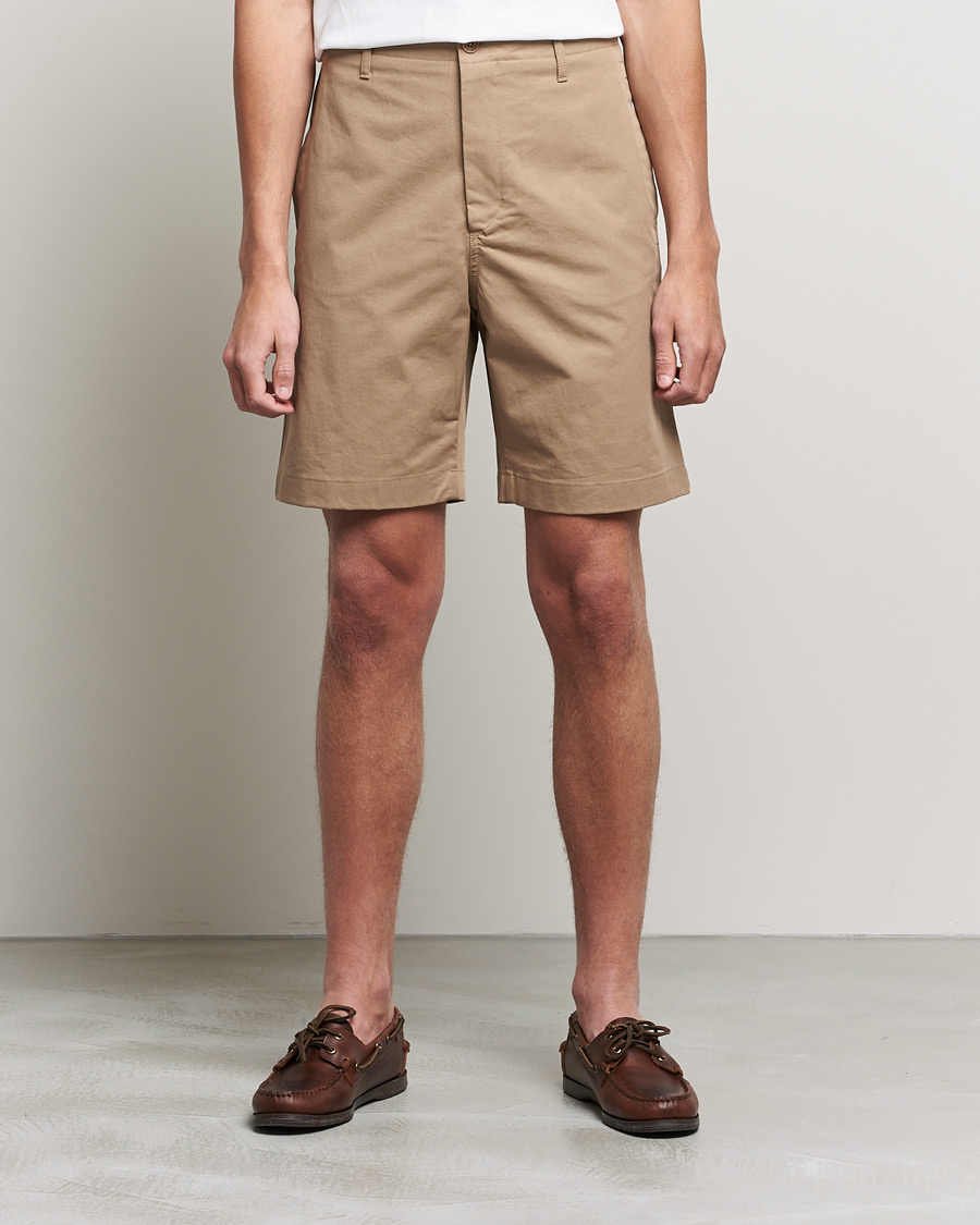 Men | Chino Shorts | Filippa K | Flynn Cotton Shorts Dark Khaki