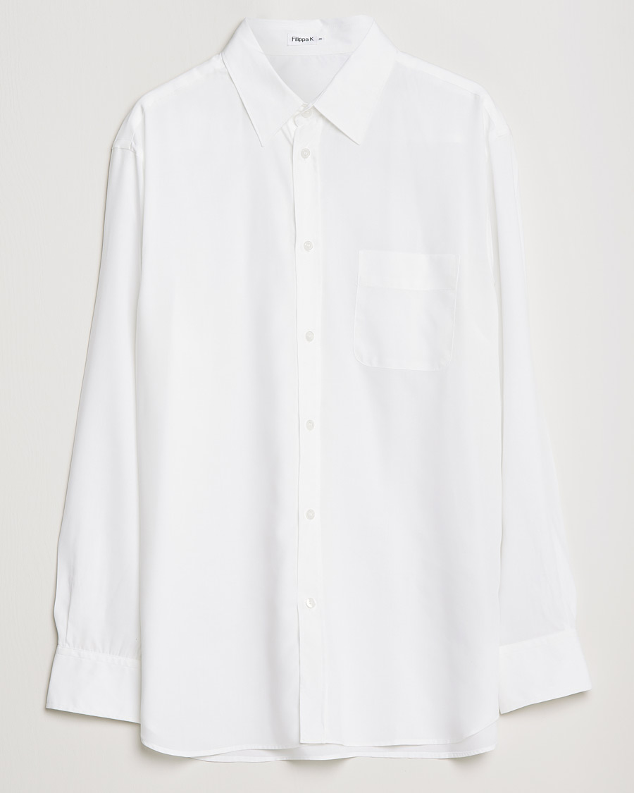 Men | Shirts | Filippa K | Noel Tencel Shirt White