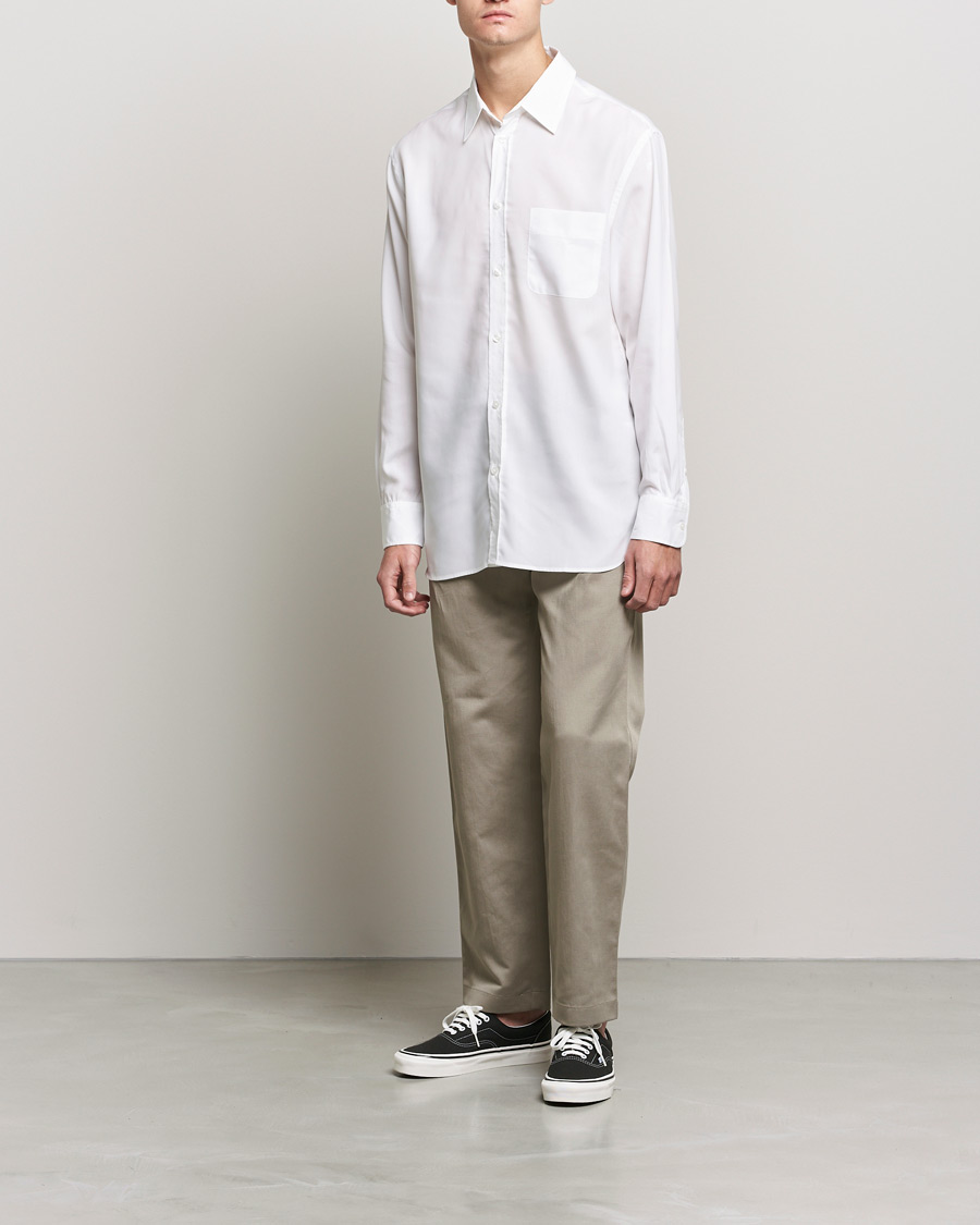 Men | Casual Shirts | Filippa K | Noel Tencel Shirt White