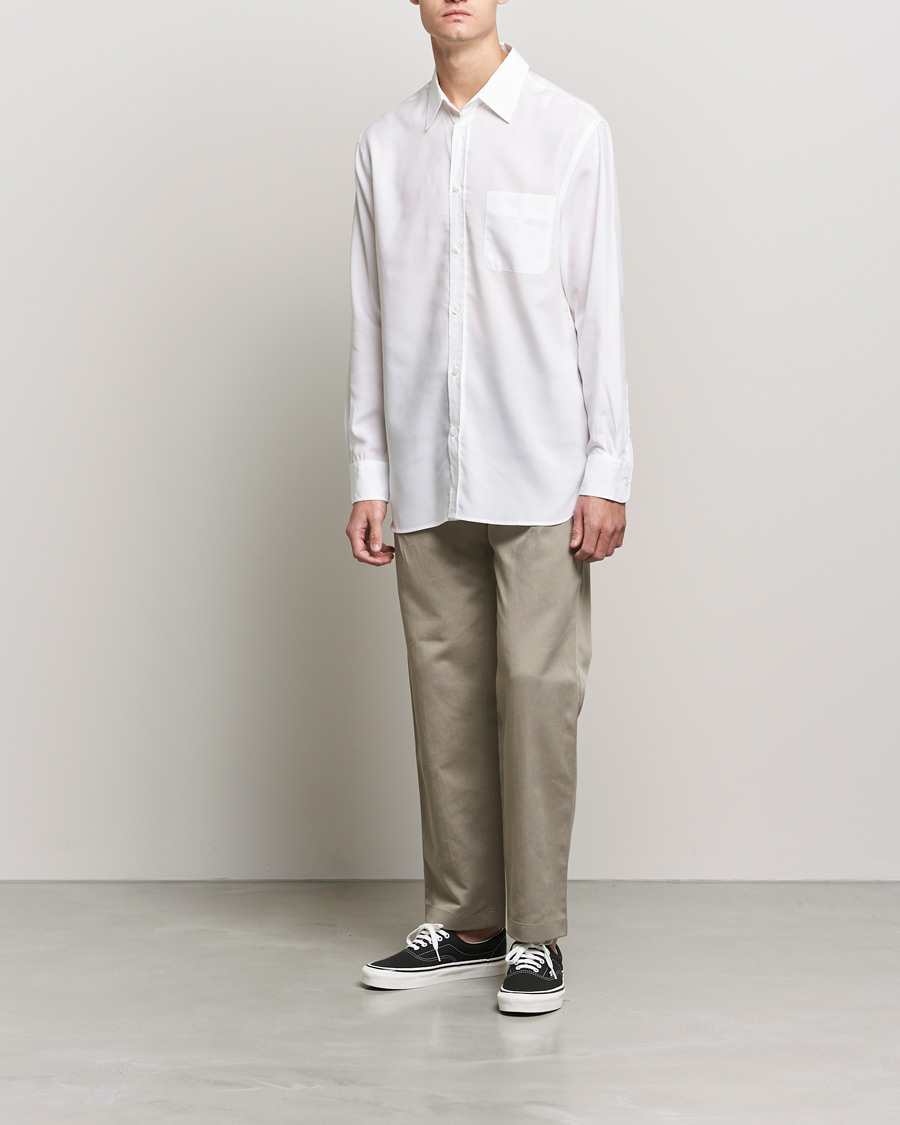 Men | Shirts | Filippa K | Noel Tencel Shirt White