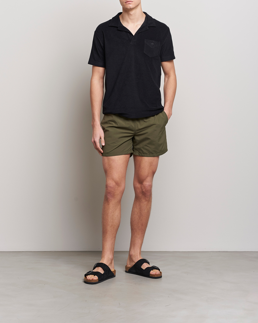 Men | Swimwear | Ripa Ripa | Plain Swimshorts Olive Green